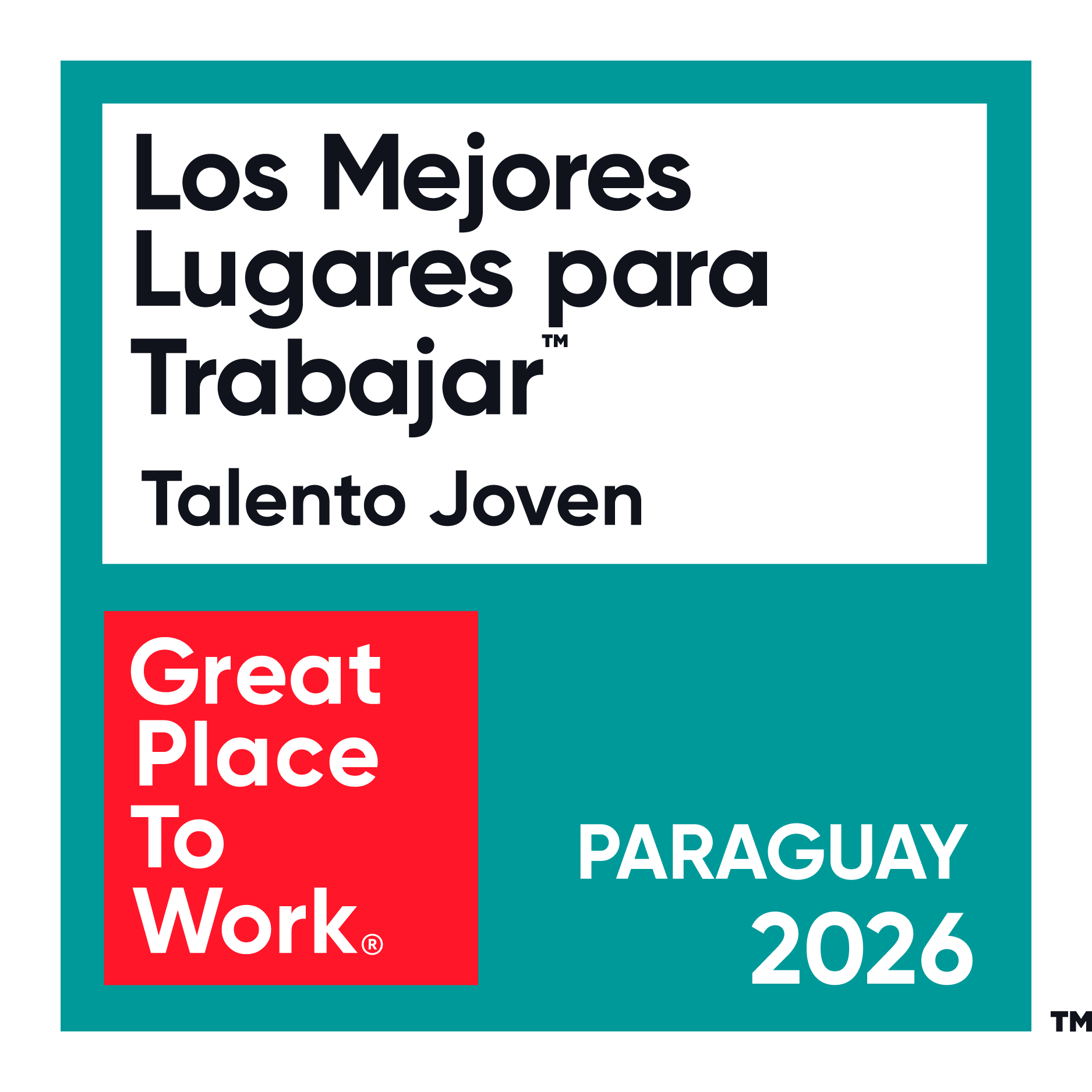 Reconocimiento de Great place to work Talento Joven